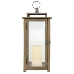 Dark Stain Distressed Lantern-Kirkland's Home Hot