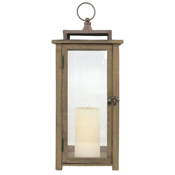 Dark Stain Distressed Lantern-Kirkland's Home Hot