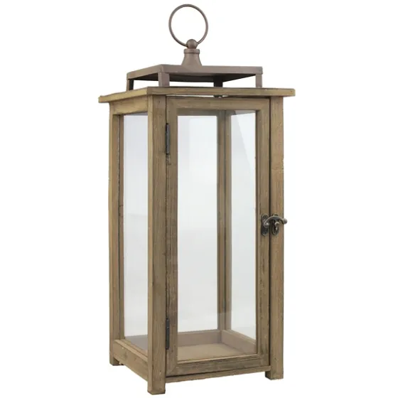 Dark Stain Distressed Lantern-Kirkland's Home Hot