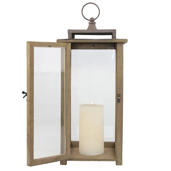 Dark Stain Distressed Lantern-Kirkland's Home Hot