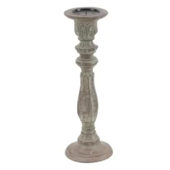 Dark Stained Wood Candle Holders, Set Of 3-Kirkland's Home New