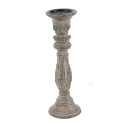 Dark Stained Wood Candle Holders, Set Of 3-Kirkland's Home New