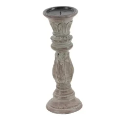 Dark Stained Wood Candle Holders, Set Of 3-Kirkland's Home New