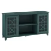 Dark Teal Fretwork 2-Door Sideboard-Kirkland's Home Fashion