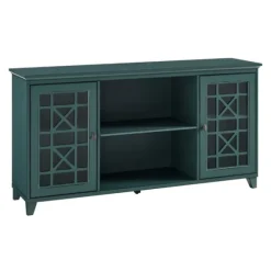 Dark Teal Fretwork 2-Door Sideboard-Kirkland's Home Fashion
