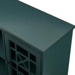 Dark Teal Fretwork 2-Door Sideboard-Kirkland's Home Fashion