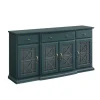 Dark Teal Tiered Fretwork Cabinet-Kirkland's Home Best