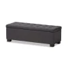 Dark Tufted Contemporary Storage Bench-Kirkland's Home Best Sale