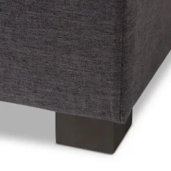 Dark Tufted Contemporary Storage Bench-Kirkland's Home Best Sale