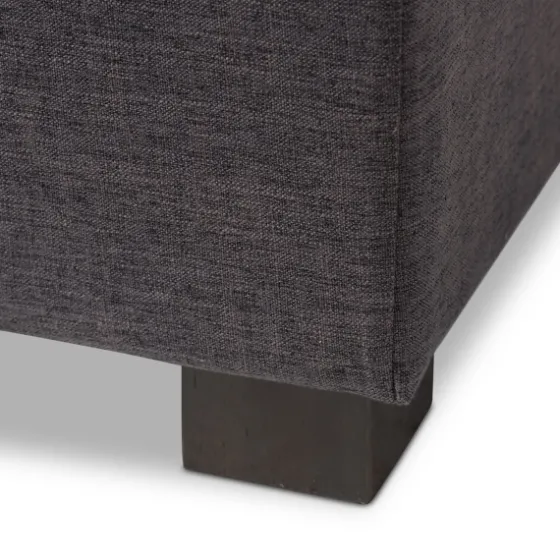 Dark Tufted Contemporary Storage Bench-Kirkland's Home Best Sale