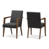 Dark Upholstered Wooden Accent Chair-Kirkland's Home Best Sale