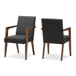 Dark Upholstered Wooden Accent Chair-Kirkland's Home Best Sale