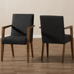 Dark Upholstered Wooden Accent Chair-Kirkland's Home Best Sale