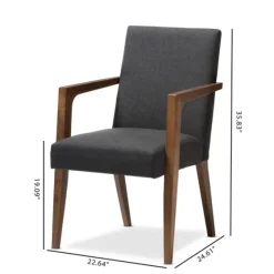 Dark Upholstered Wooden Accent Chair-Kirkland's Home Best Sale