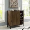 Dark Walnut Bar Cabinet With Wine Storage-Kirkland's Home Best