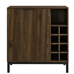 Dark Walnut Bar Cabinet With Wine Storage-Kirkland's Home Best