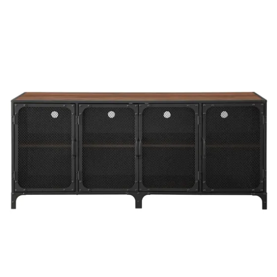 Dark Walnut Industrial Sideboard Cabinet-Kirkland's Home Cheap