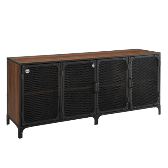 Dark Walnut Industrial Sideboard Cabinet-Kirkland's Home Cheap