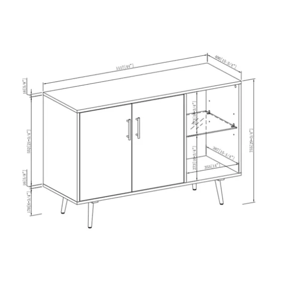 Dark Walnut Mid-Century Console Table-Kirkland's Home Best Sale