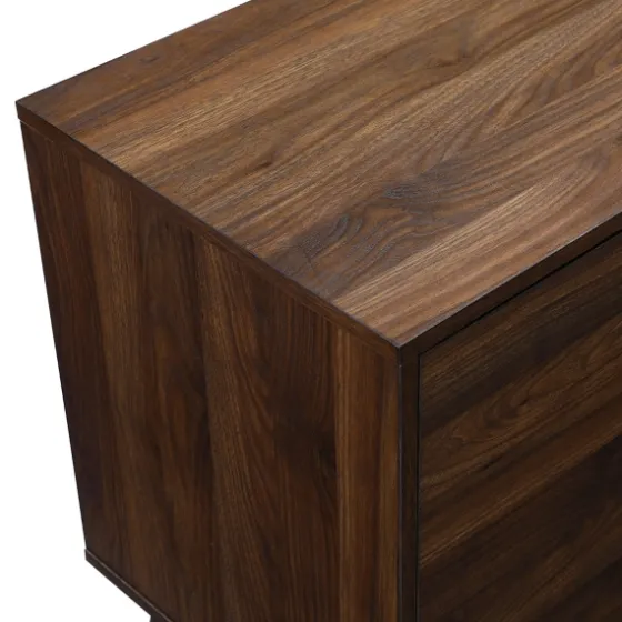 Dark Walnut Mid-Century 2-Door Media Cabinet-Kirkland's Home Sale