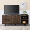 Dark Walnut Mid-Century 4-Door Tv Stand-Kirkland's Home New