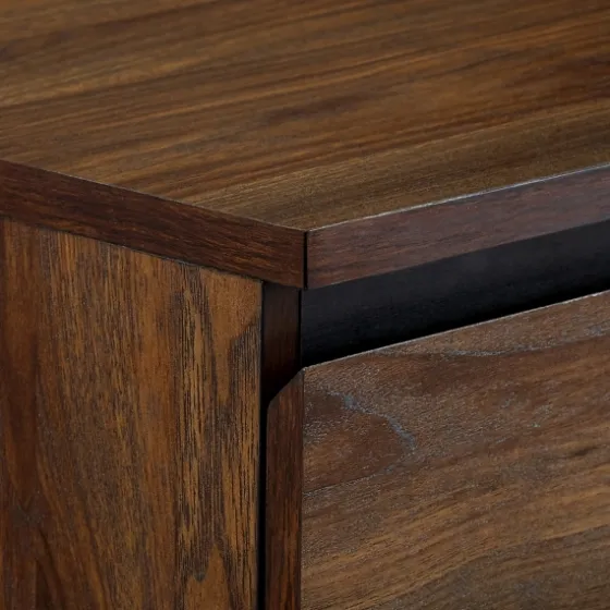 Dark Walnut Midcentury Four-Drawer Chest-Kirkland's Home Fashion