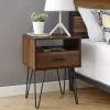 Dark Walnut Modern Farmhouse Side Table-Kirkland's Home Flash Sale