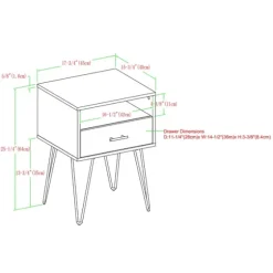Dark Walnut Modern Farmhouse Side Table-Kirkland's Home Flash Sale