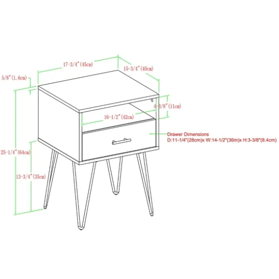 Dark Walnut Modern Farmhouse Side Table-Kirkland's Home Flash Sale