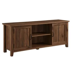 Dark Walnut Modern Farmhouse Tv Stand-Kirkland's Home Sale