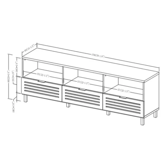 Dark Walnut Rustic Slat Door Tv Stand, 70 In.-Kirkland's Home Best