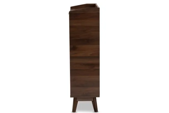 Dark Walnut 5-Shelf Wooden Shoe Cabinet-Kirkland's Home Best