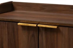 Dark Walnut 5-Shelf Wooden Shoe Cabinet-Kirkland's Home Best