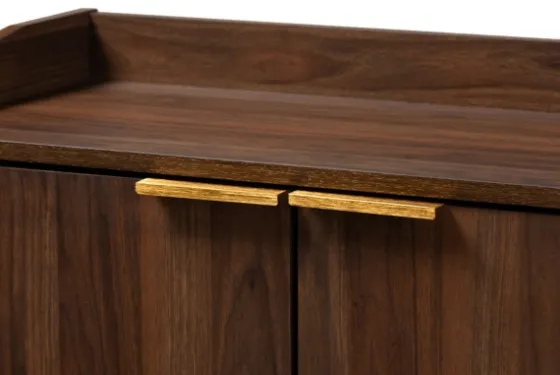 Dark Walnut 5-Shelf Wooden Shoe Cabinet-Kirkland's Home Best