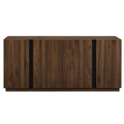 Dark Walnut Wood And Black Metal Sideboard-Kirkland's Home Store
