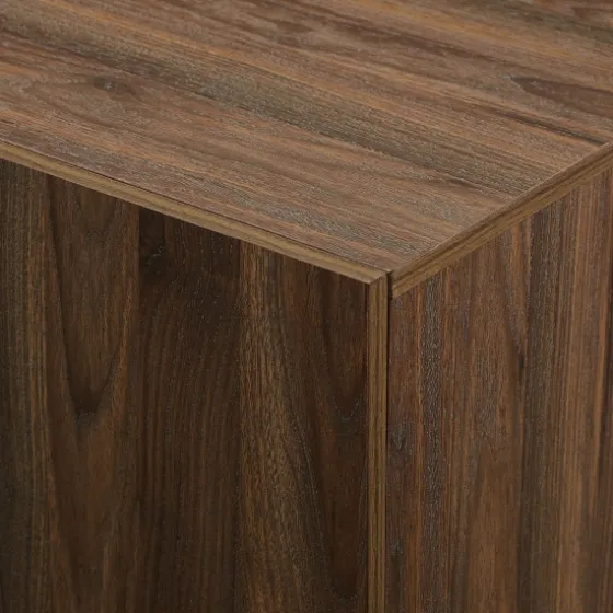 Dark Walnut Wood And Black Metal Sideboard-Kirkland's Home Store