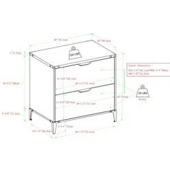 Dark Walnut Wood And Iron Accent Filing Cabinet-Kirkland's Home Cheap