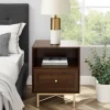 Dark Walnut Wood Open Cubby Nightstand-Kirkland's Home Cheap