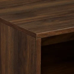 Dark Walnut Wood Open Cubby Nightstand-Kirkland's Home Cheap