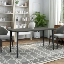 Dark Wood And Metal Dining Table-Kirkland's Home Best