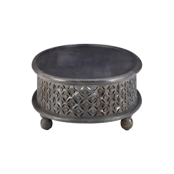 Dark Wood Carved Medallion Coffee Table-Kirkland's Home Best Sale