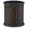 Dark Wood Carved Medallion Accent Table-Kirkland's Home Clearance