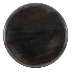 Dark Wood Carved Medallion Accent Table-Kirkland's Home Clearance