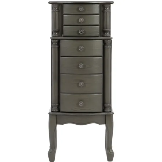Dark Wood Flip Top Armoire-Kirkland's Home Outlet