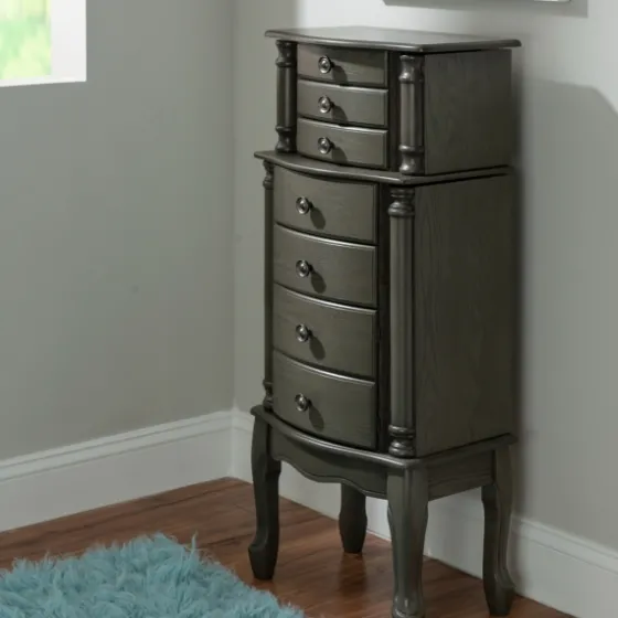 Dark Wood Flip Top Armoire-Kirkland's Home Outlet