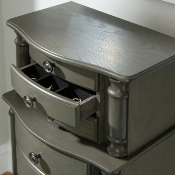 Dark Wood Flip Top Armoire-Kirkland's Home Outlet
