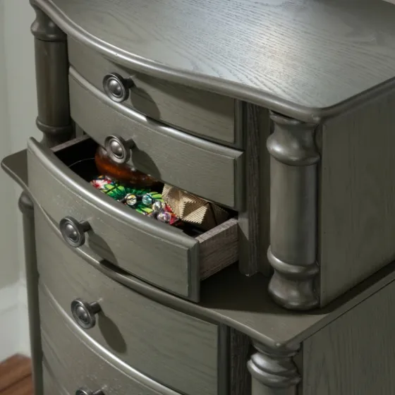 Dark Wood Flip Top Armoire-Kirkland's Home Outlet