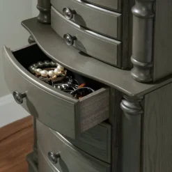 Dark Wood Flip Top Armoire-Kirkland's Home Outlet