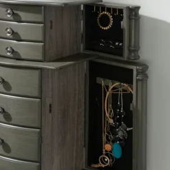 Dark Wood Flip Top Armoire-Kirkland's Home Outlet