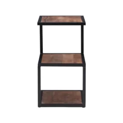 Dark Wood Shelves S-Frame Accent Table-Kirkland's Home Flash Sale